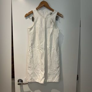 NWT J Crew white denim dress with pockets!!